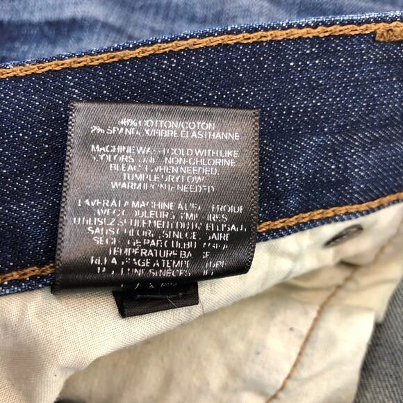 Men's Express Blake Denim Jeans Loose Fit Straight Dark Wash - Picture 14 of 16